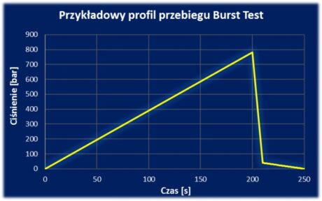 Przykładowy profil przebiegu Burst Test